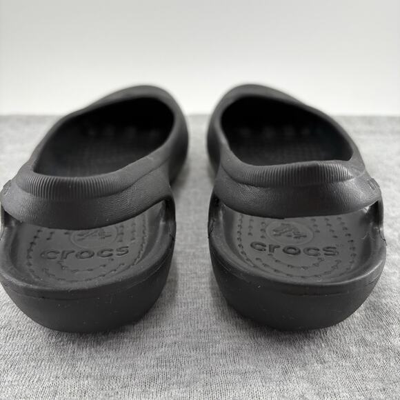 Crocs Women's Black Kadee Slingback Croslite Slip On Ballet Flats Size 7 Slip On - Picture 5 of 10